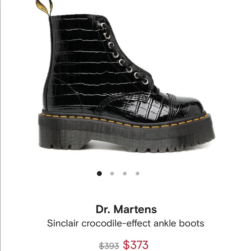 DR MARTEN SINCLAIR PATENT CROC BOOT